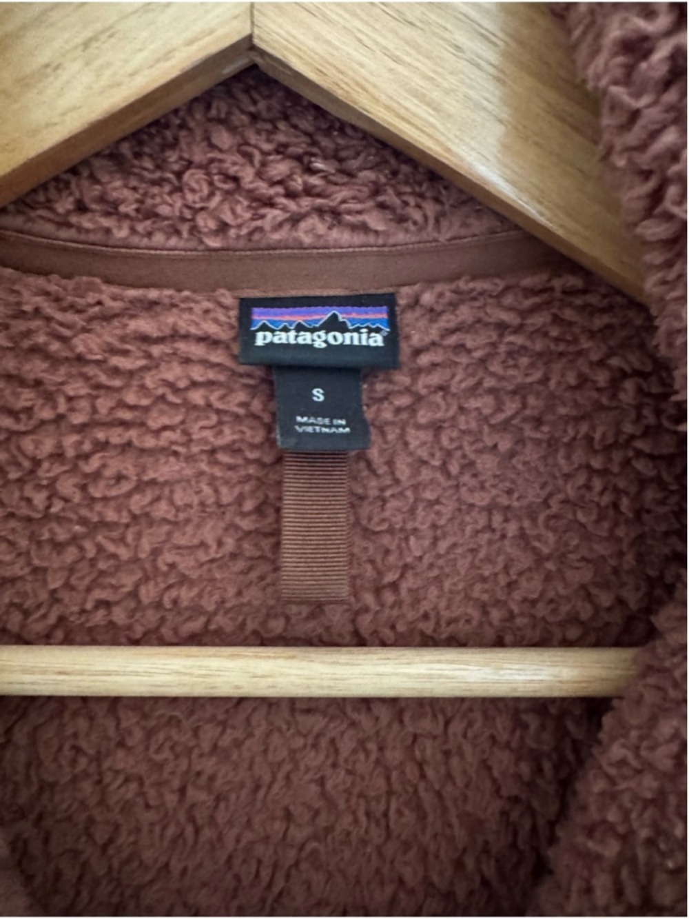 Patagonia Sherpa Fleece Quarter Zip Brown Cozy Outdoor Small - Picture 3 of 8
